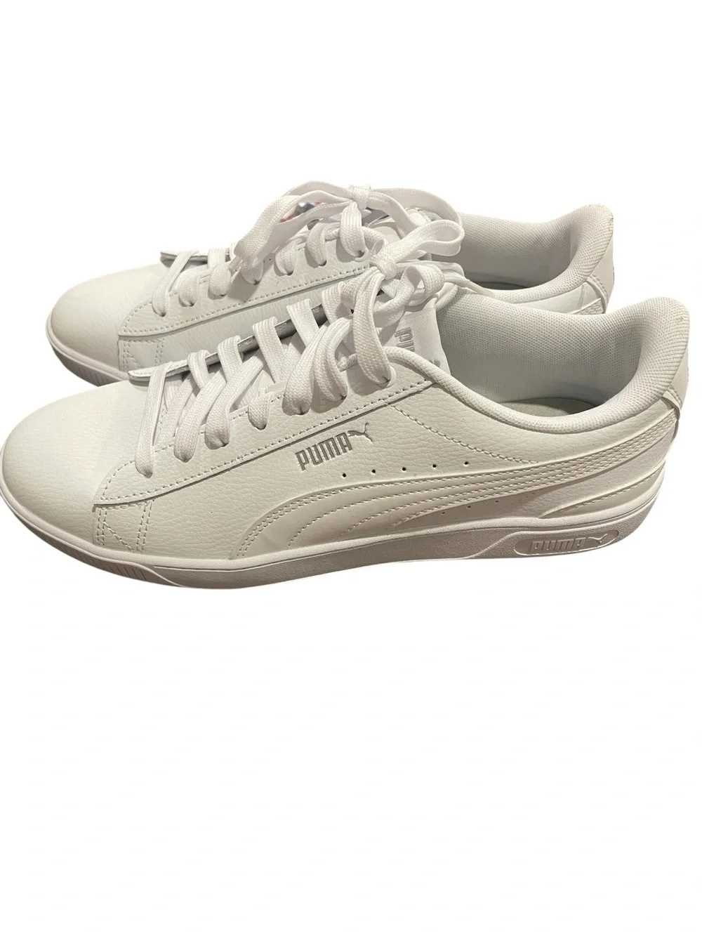 Puma Women's White Low-Top Lace-Up Sneakers Size 9.5